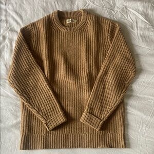 Taylor Stitch Tan Ribbed Knitwear